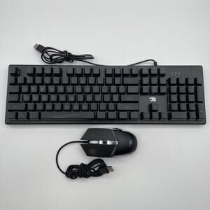 iBUYPOWER Wired RGB Gaming Keyboard & USB Gaming Mouse KB-IBP-014 Black